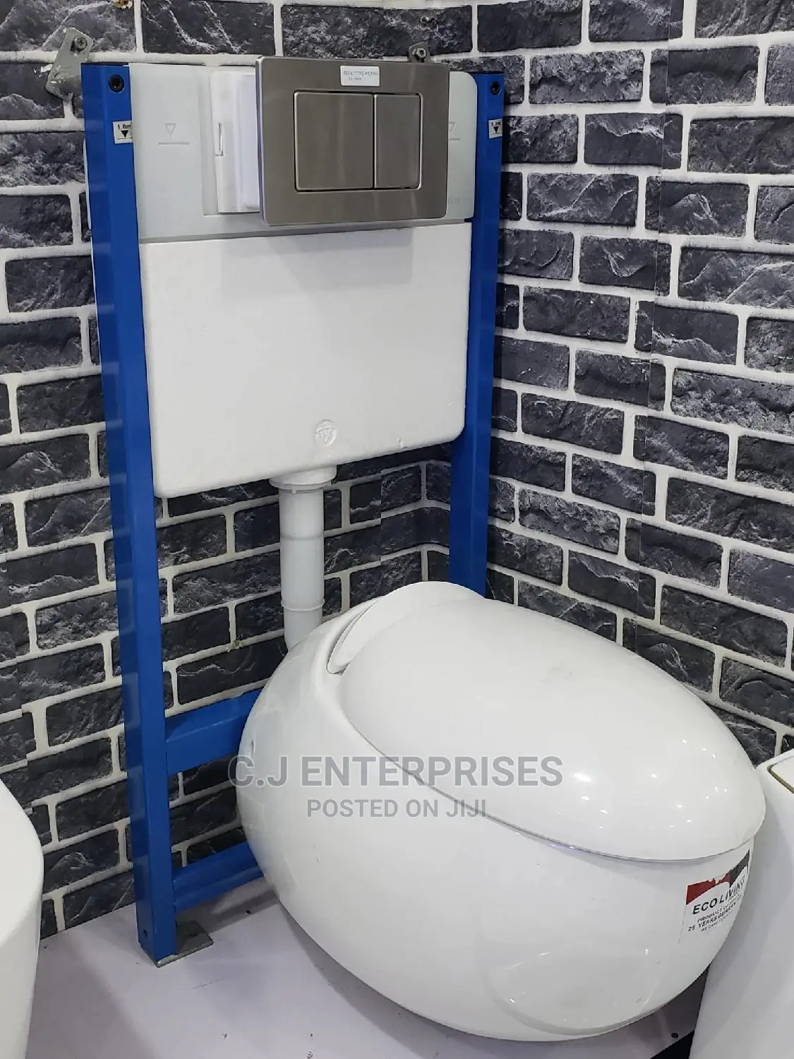 Oval Shape Conceal Water Closet.