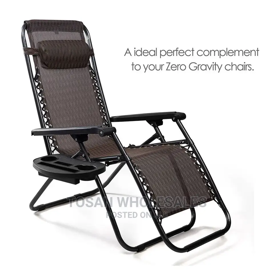 Foldable Gravity Lounge Reclining Chair With Headrest
