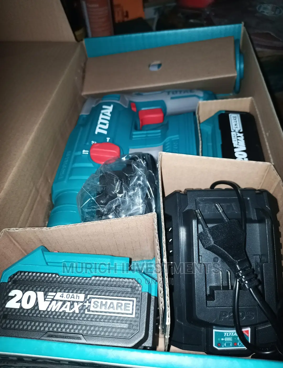 TOTAL Lithium-Ion Rotary Hammer 20V (TRHLI22012)