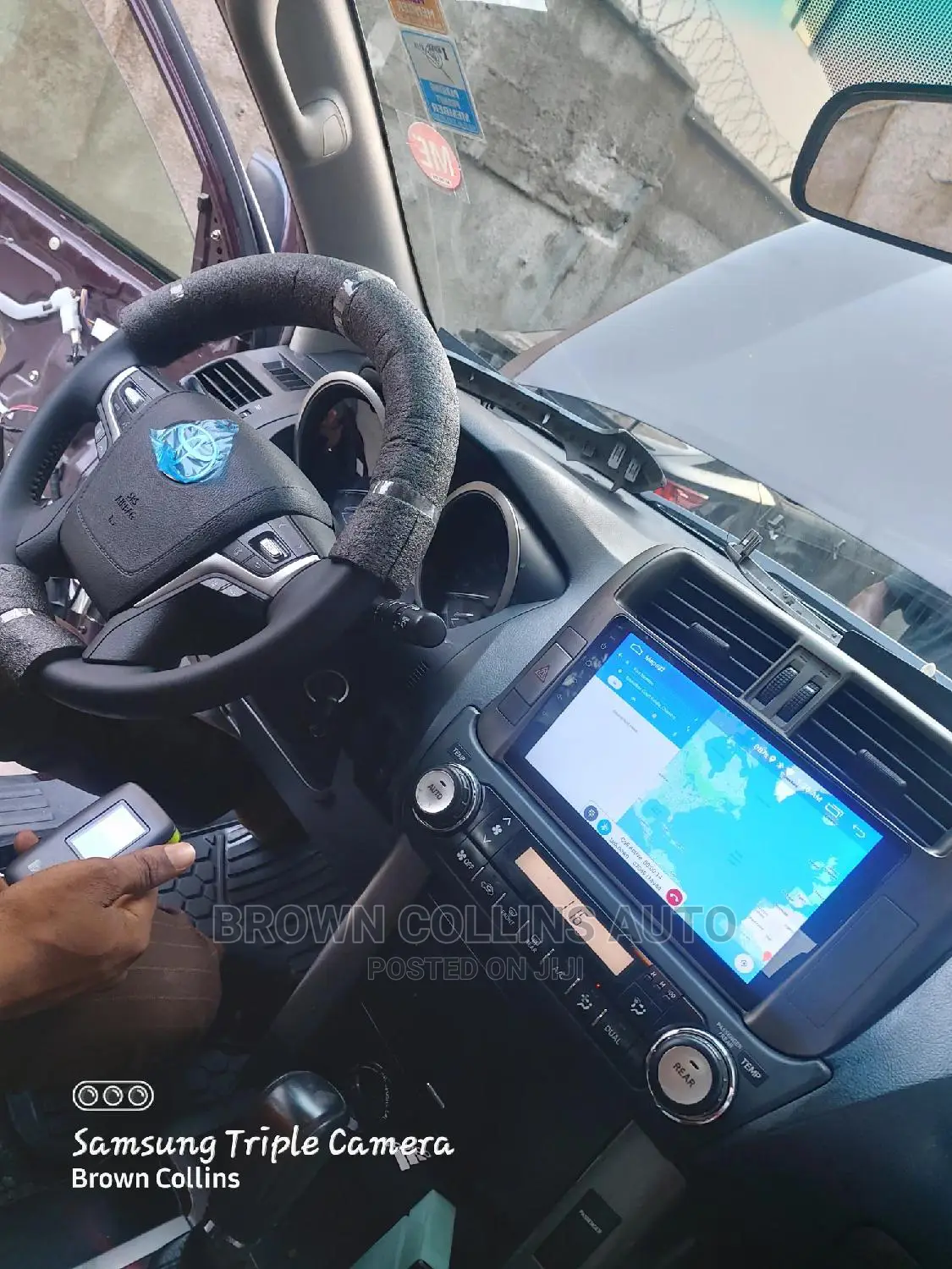Steering Wheel and Android System Prado 2010-2012