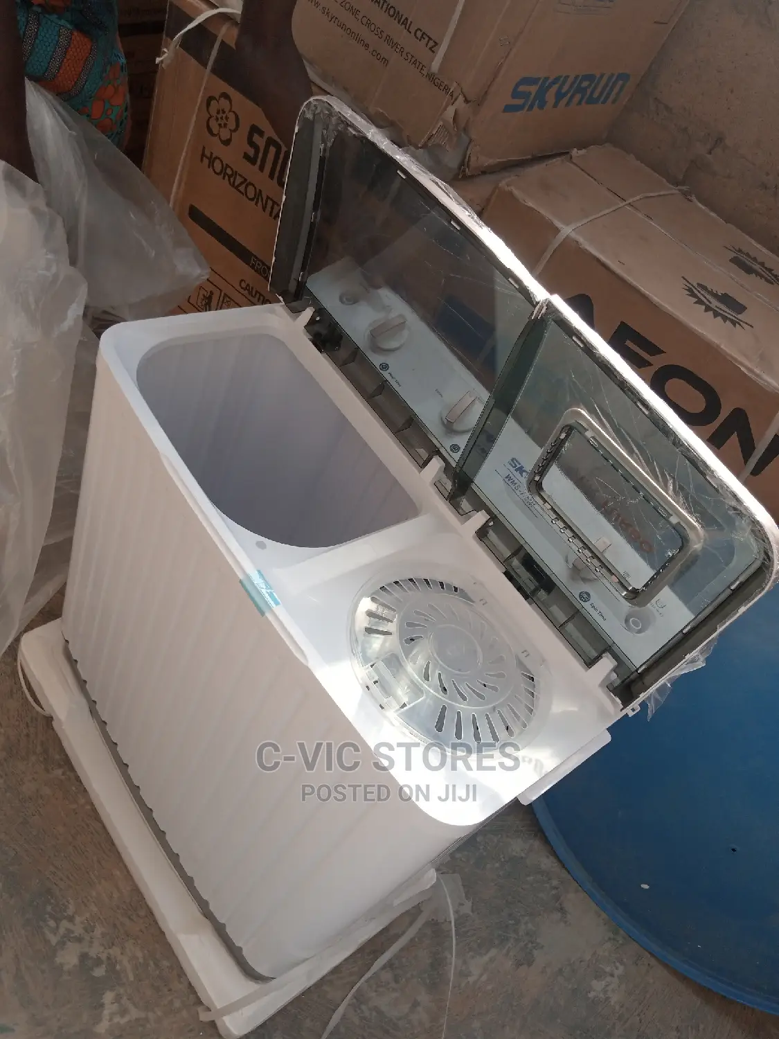 Skyrun 7kg Twin Tub Semi-Automatic Washing Machine WMS-7/M