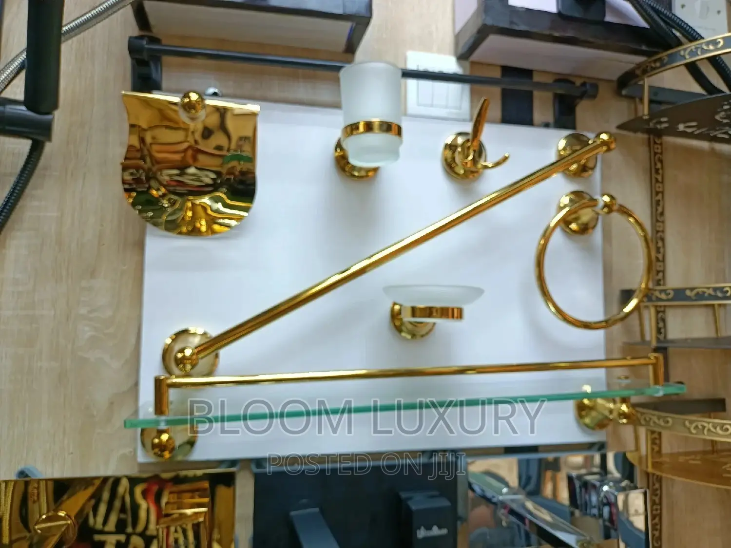 Golden Bathroom Accessories
