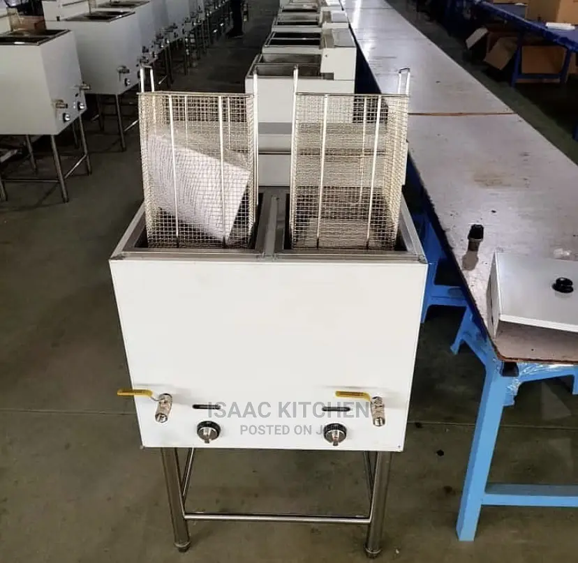 Industrial Gas Deep Fryer Standing