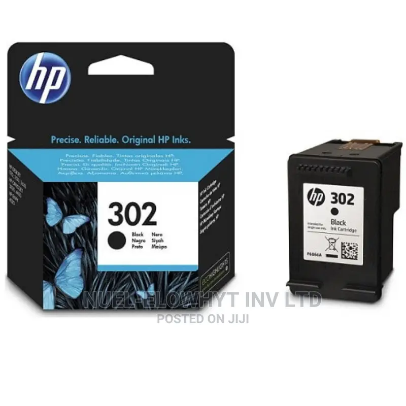F6U66AE HP 302 Black Original Ink Cartridge