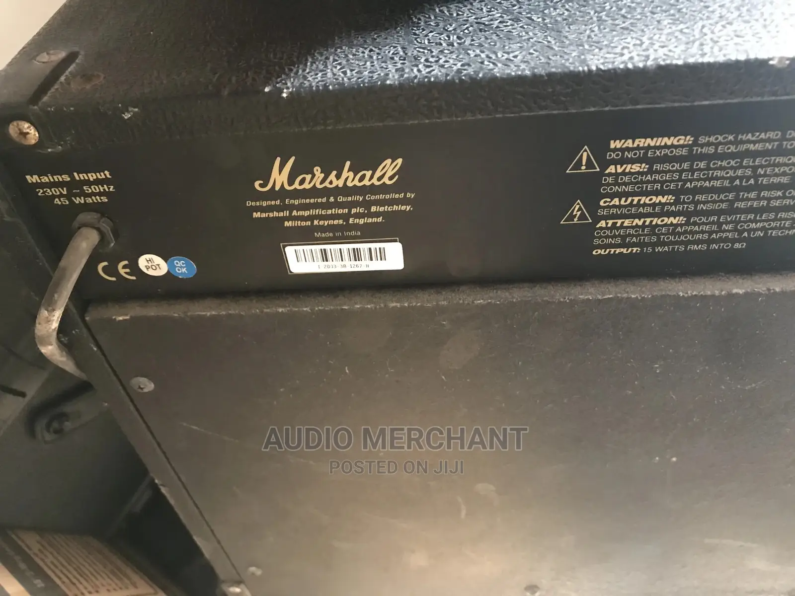 Neatly Used Marshall Mg15cd 15 Watt Combo Speaker.
