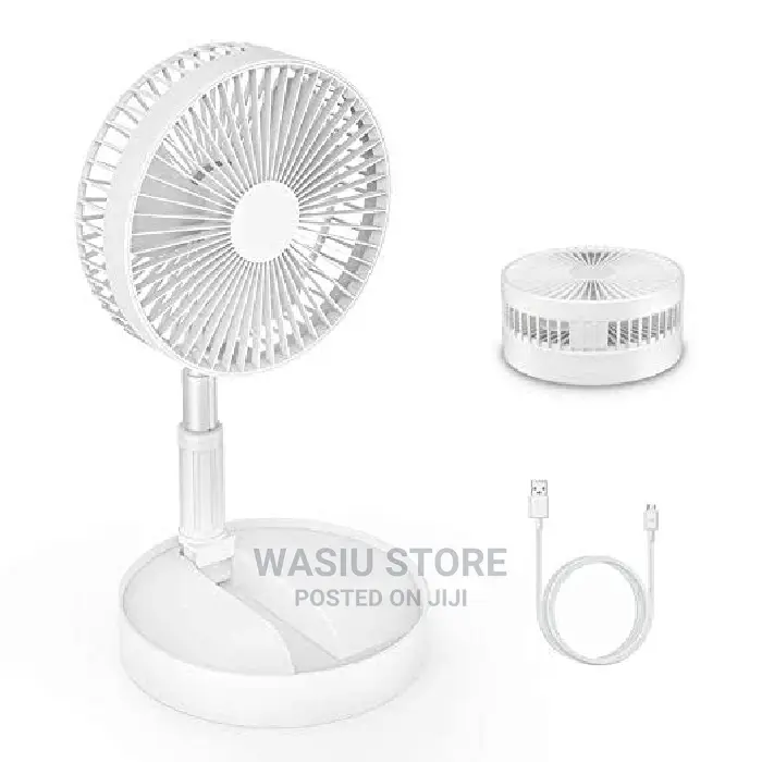 Telescopic Adjustable Height Rechargeable Foldable Fan