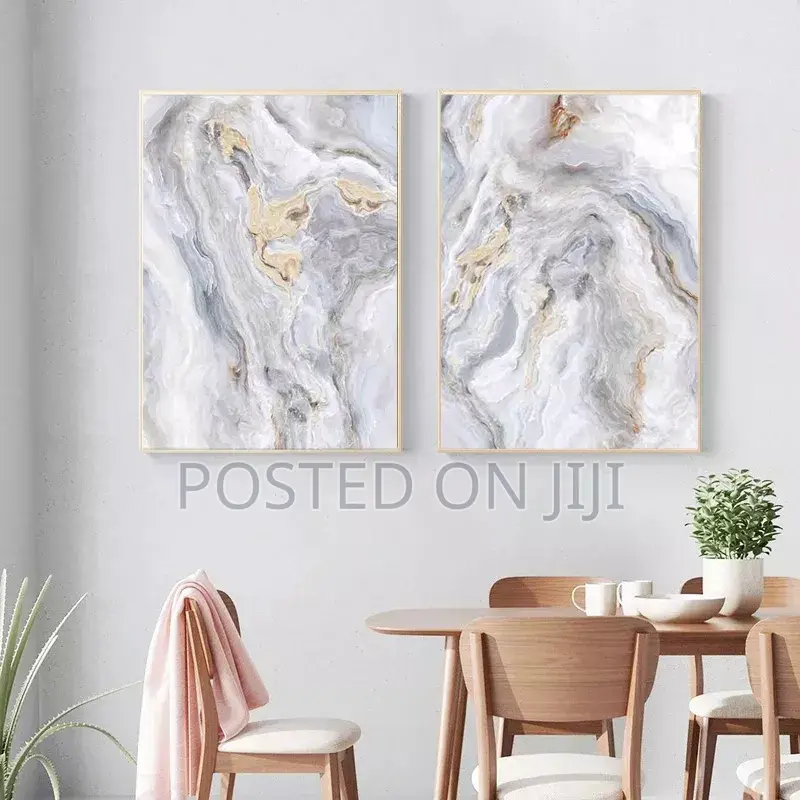 Modern Grey Marble Poster.