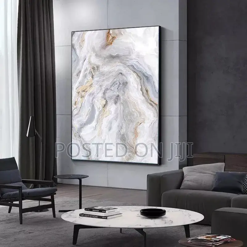Modern Grey Marble Poster.