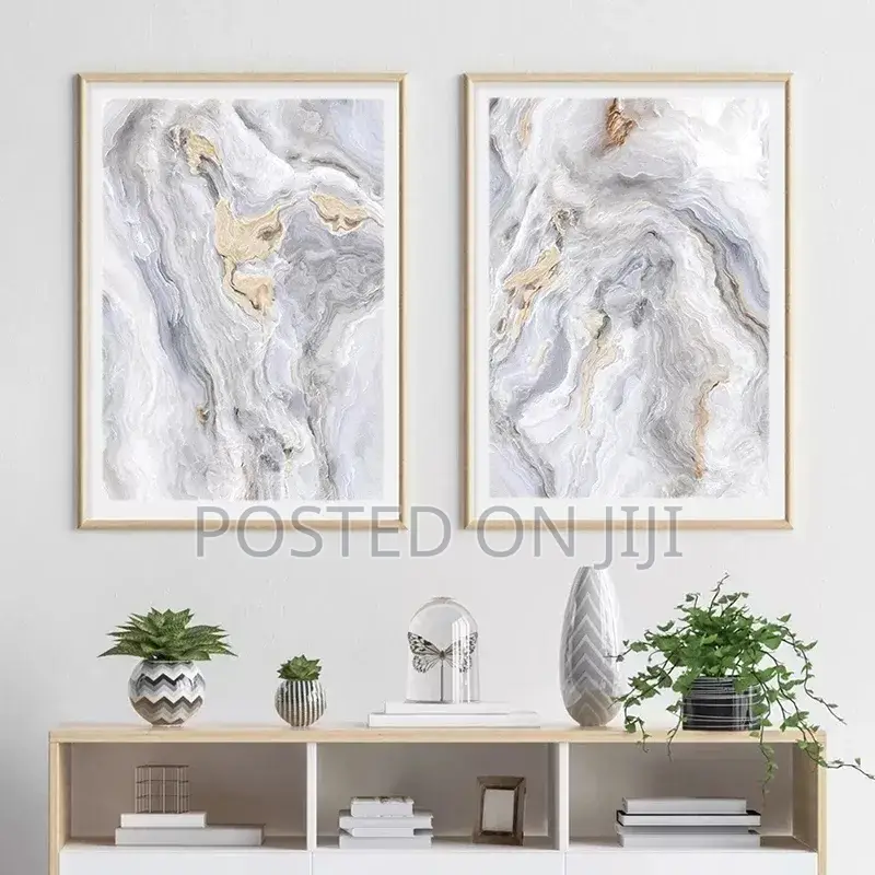 Modern Grey Marble Poster.