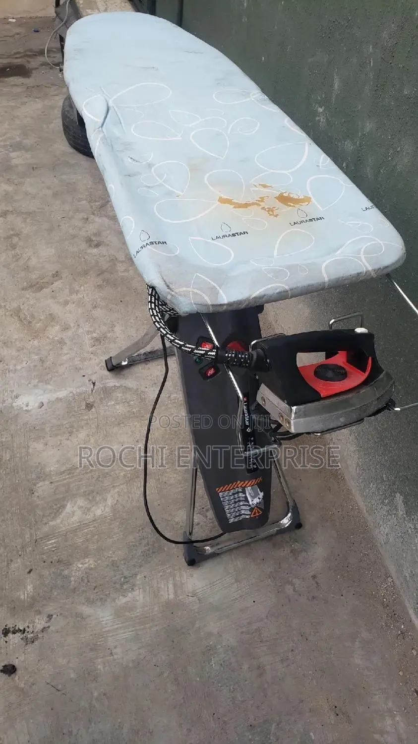 Industrial Iron With Table , Finishing Table