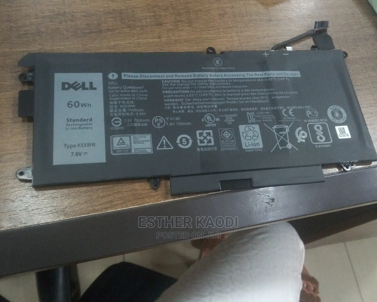 Dell Latitude 5289 7389 7390battery (K5XWW)