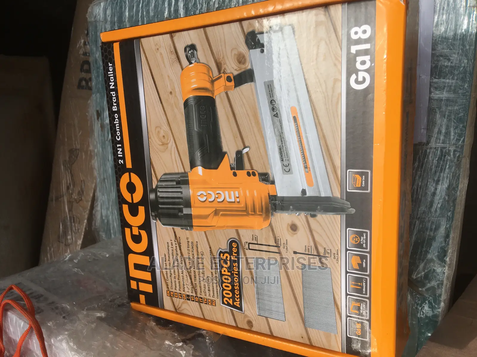 Ingco 2 IN 1 Air Brad Nailer