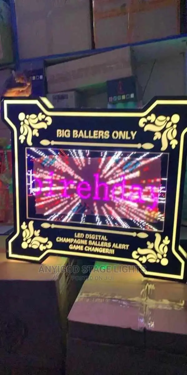 Big Screen Digital LED Ballers Alert, Club Drinks Announcer