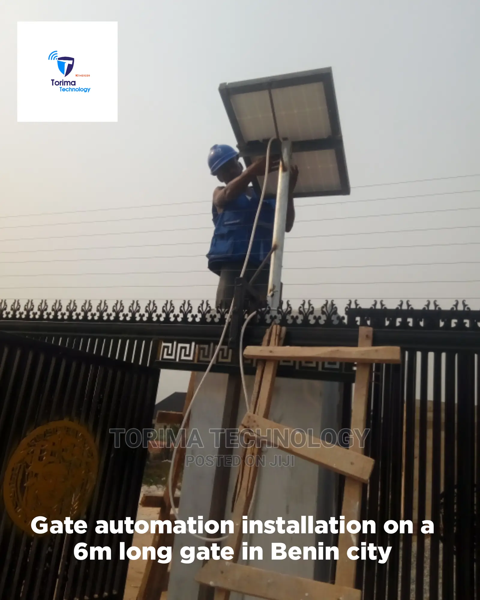 A Solar Operated Electric Gate