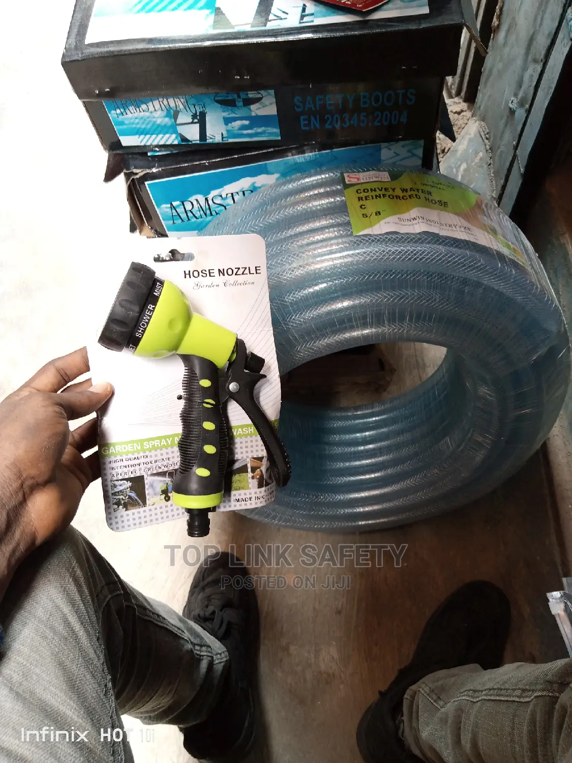 Water Hose With Hose Nozzle 50mtr
