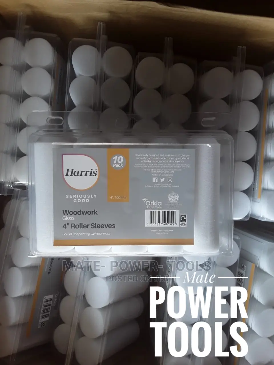 Harris Woodwork Gloss Mini Roller Sleeve 4" - 10 Pack