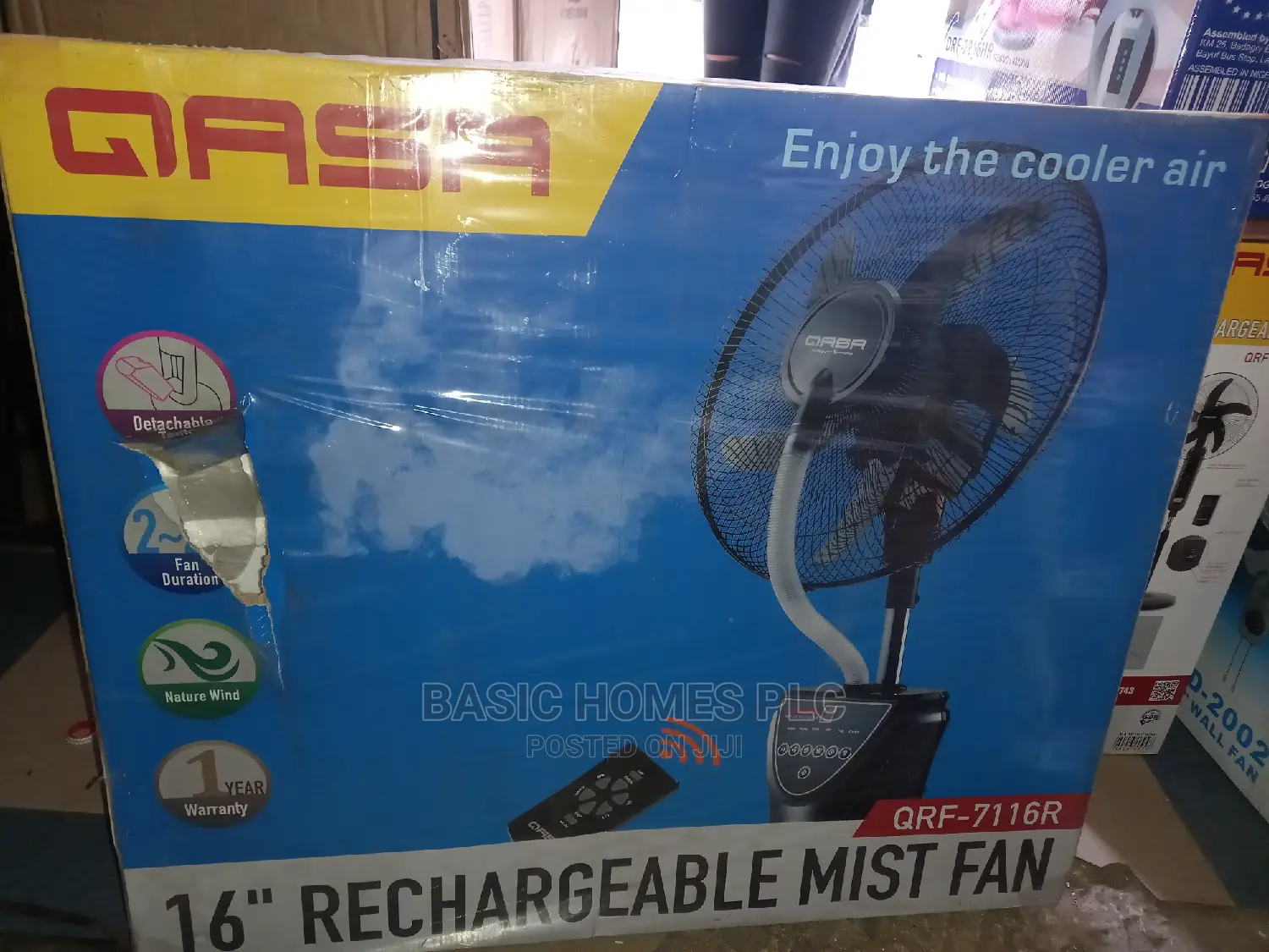 Qasa Fan Rechargeable Water Fan 16