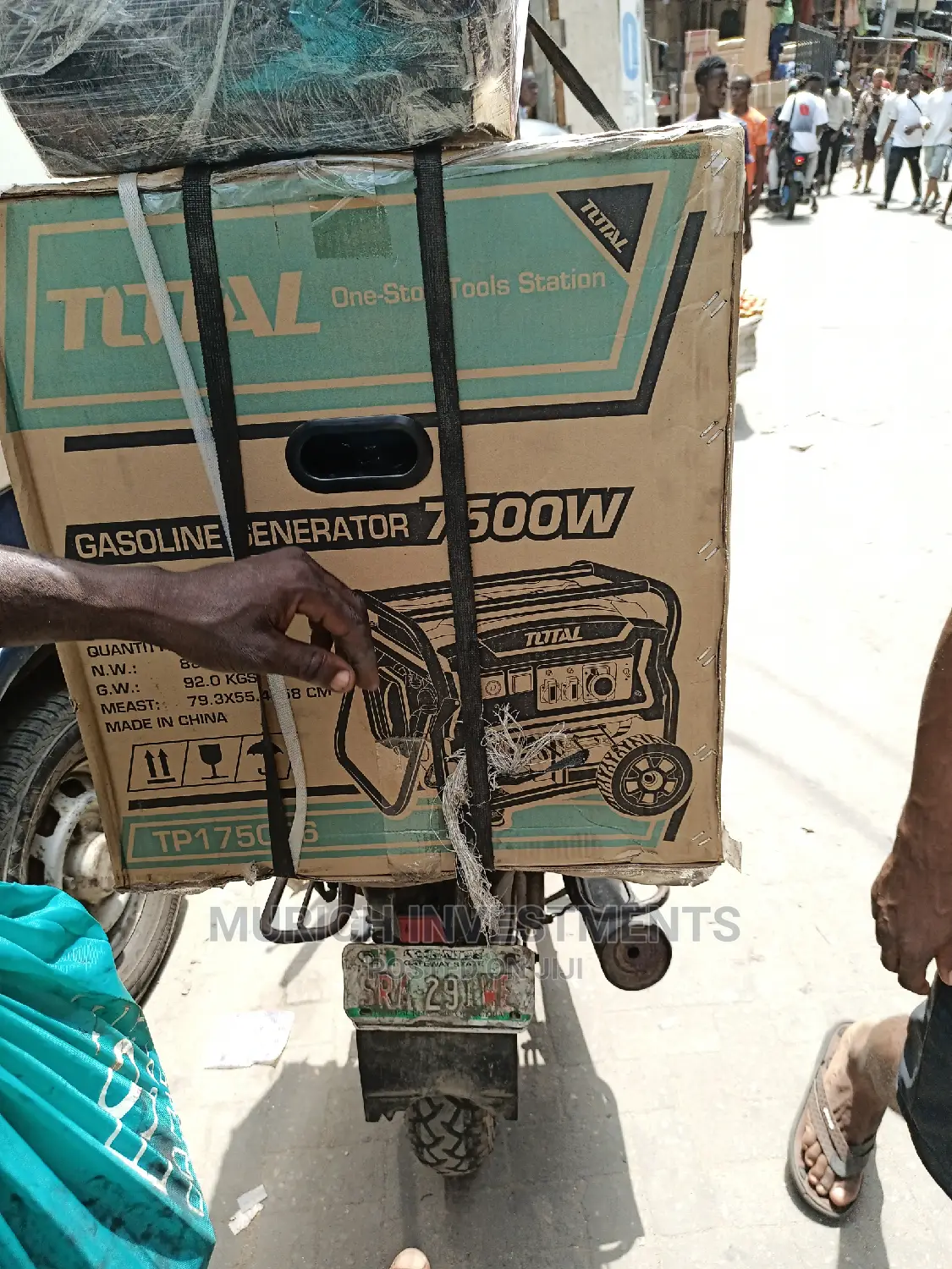 TOTAL Keystart 7.5kva Gasoline Generator.