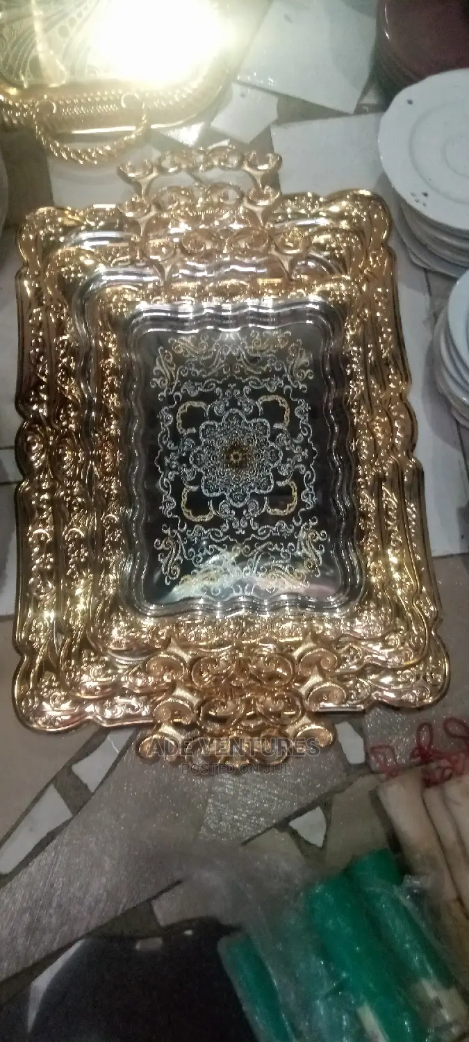 Arabian Design Gold Tray