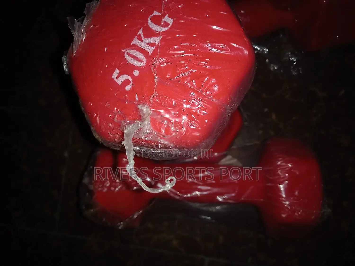 5kg Nonslip Vinyl Dumbbells. Comes in Pairs