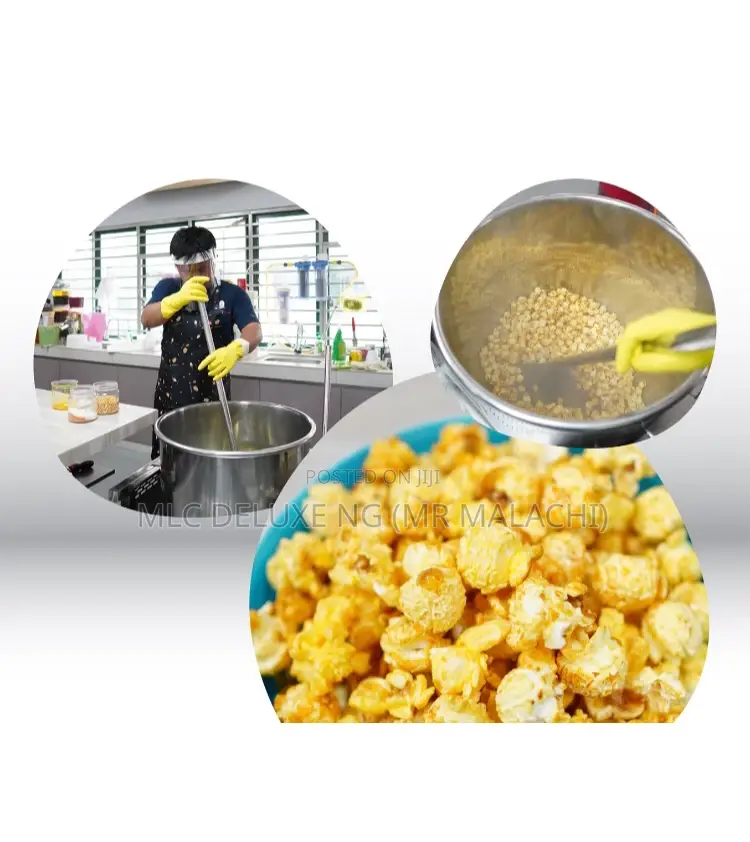 JUMBO Gas Popcorn Machine / Stainless Gas Big Popcorn Maker