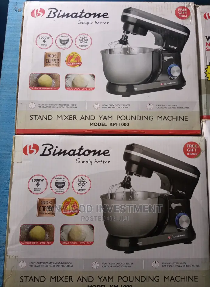 Binatone Stand Mixer and Yam Pounder