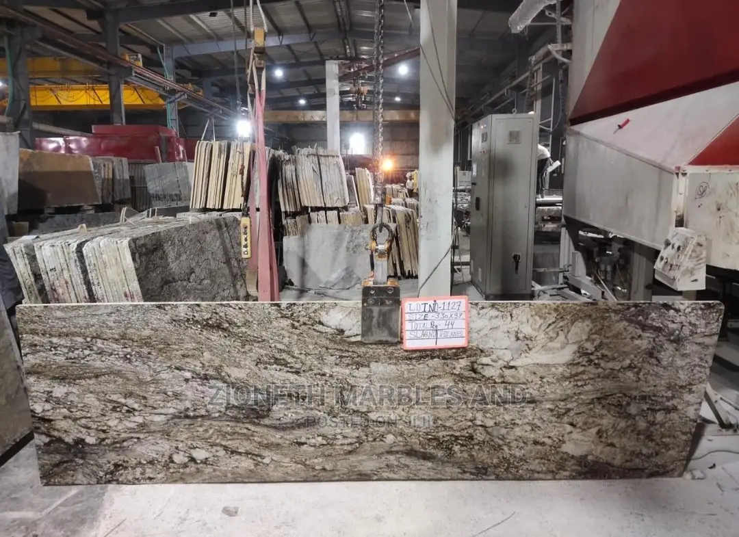 Indian and Italian Marbles and Granite Slab