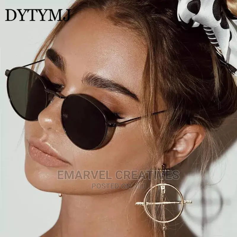 2024 Vintage Round Punk Sunglasses Men Retro Luxury Designer