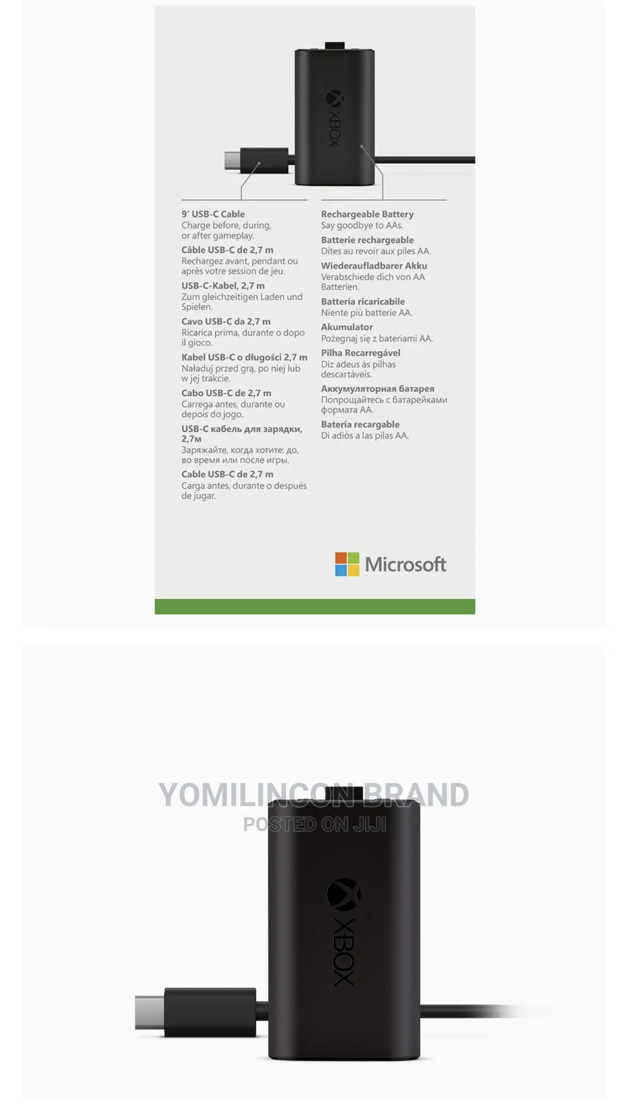 Xbox Play and Charge Kit USB