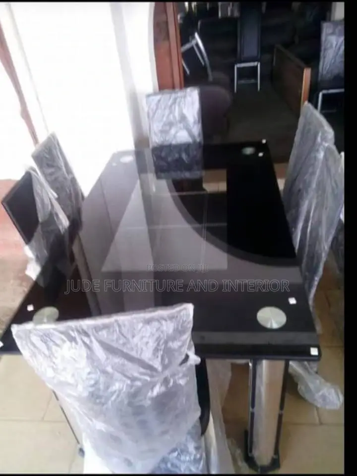 Executive Leather Dinning Table Set Available