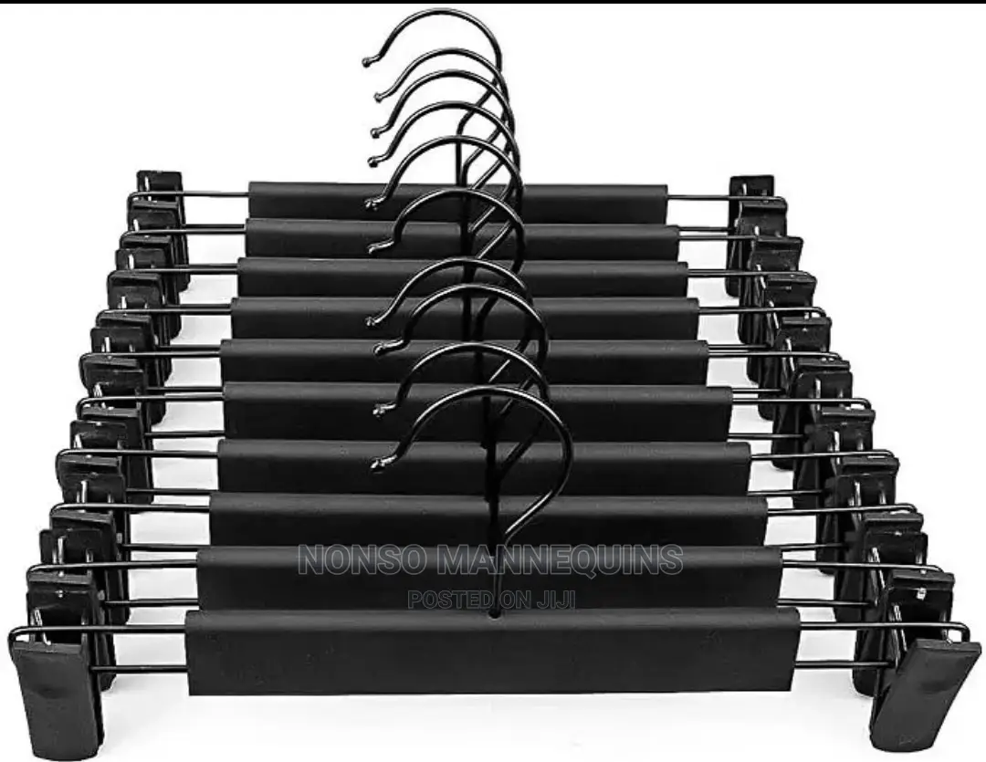 Black Plastic Clip Hangers