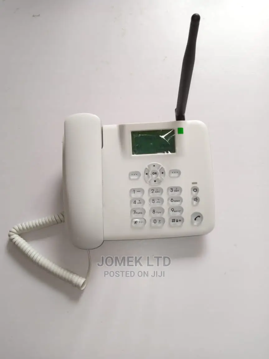 GSM SIM Card Land-Line Table Phone With FM. 316 Black, White