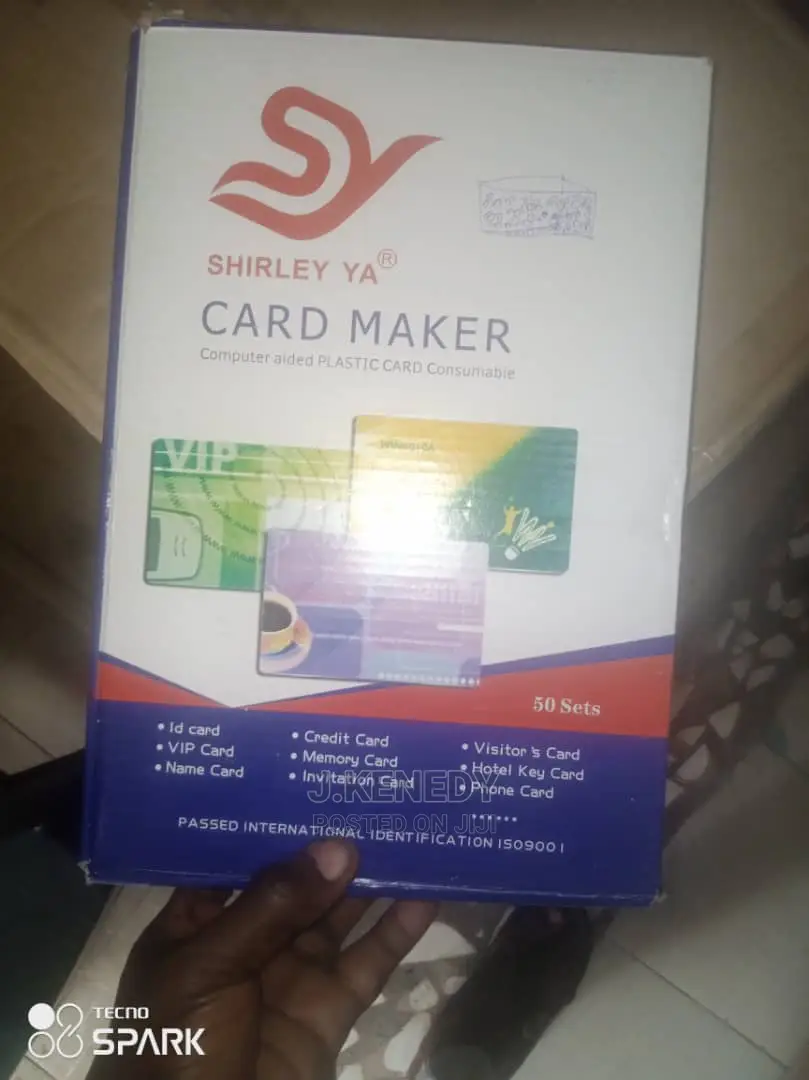 A4 Plastic I'D Card Consumables