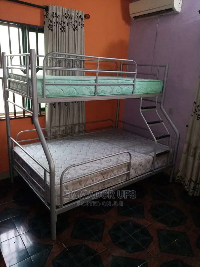 Trio Metal Bunk Bed for Kids With All Round Safety Guard
