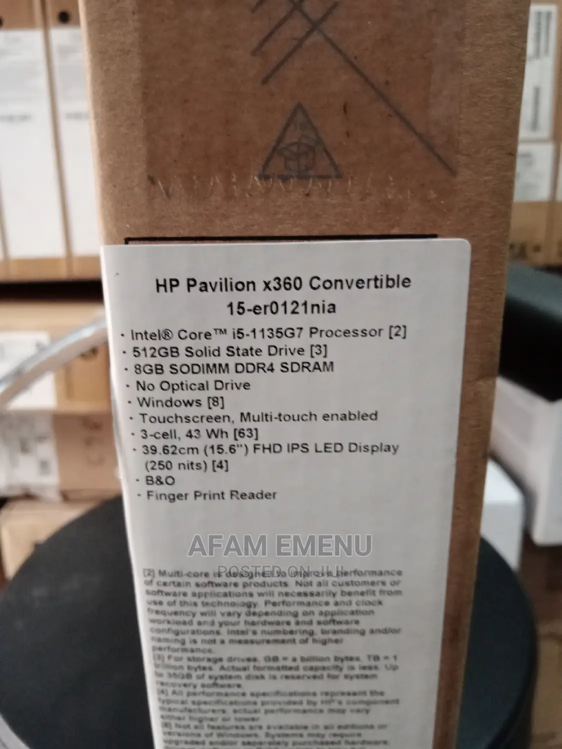 New Laptop HP Pavilion X360 8GB Intel Core I5 HDD 512GB