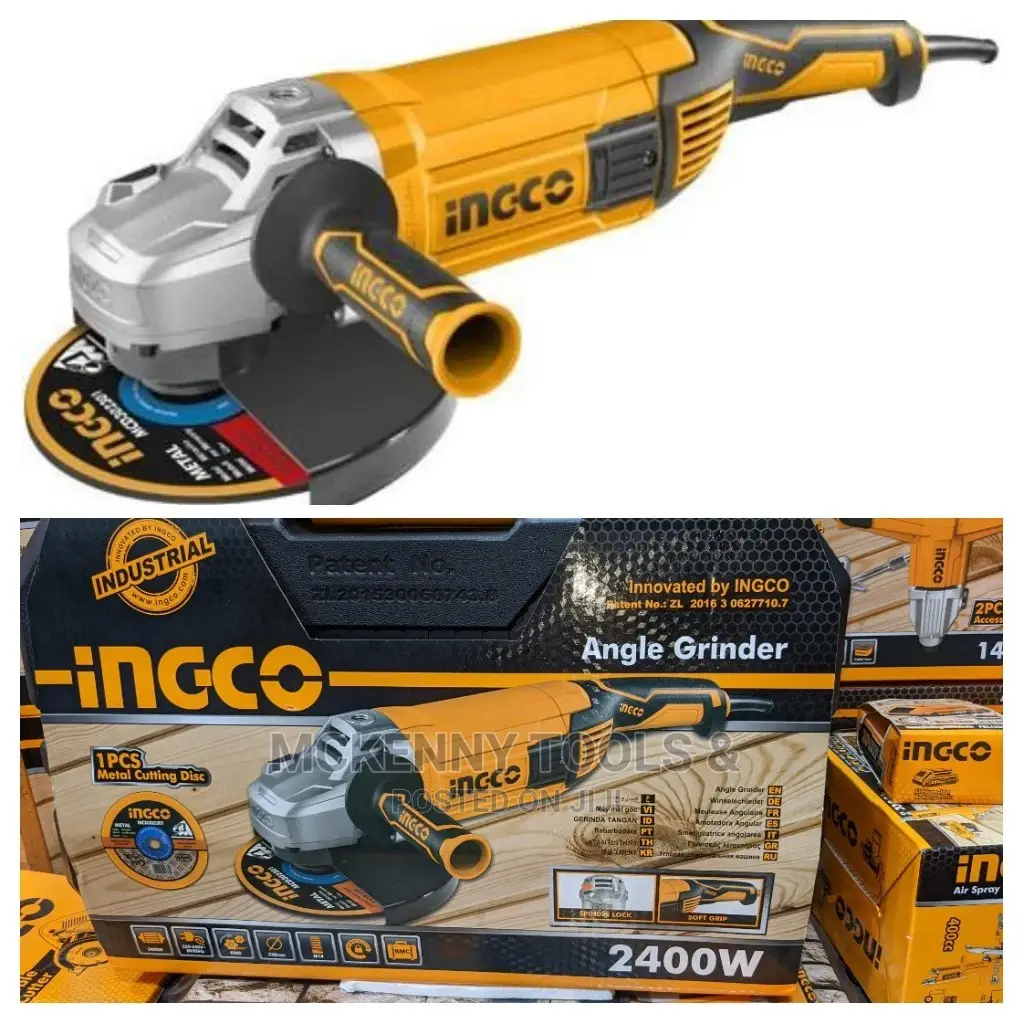 Ingco Industrial Angle Grinder (2400w, 9")