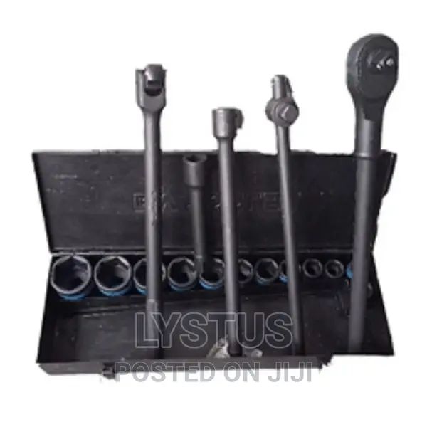 QV618BM 18pcs 3/4′′ Dr. Socket Set Black Phosphate Finish
