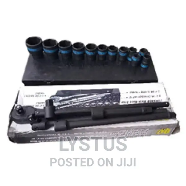 QV618BM 18pcs 3/4′′ Dr. Socket Set Black Phosphate Finish