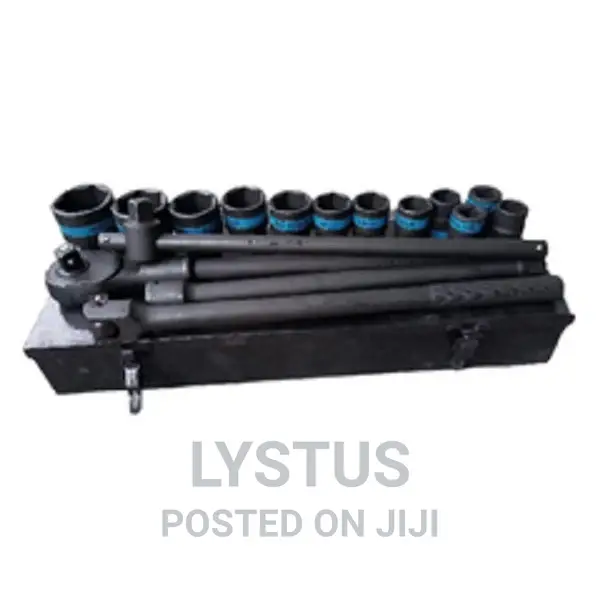 QV618BM 18pcs 3/4′′ Dr. Socket Set Black Phosphate Finish