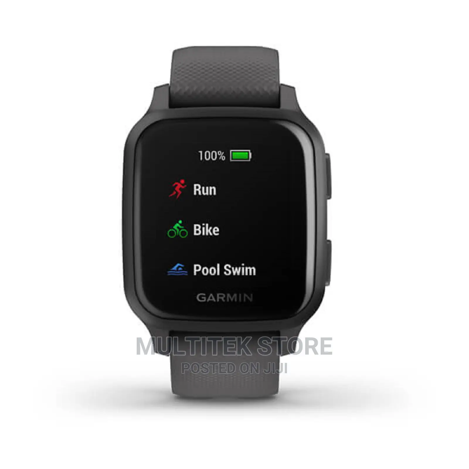 Garmin Venu Sq - Slate Aluminium Bezel With Silicone Band