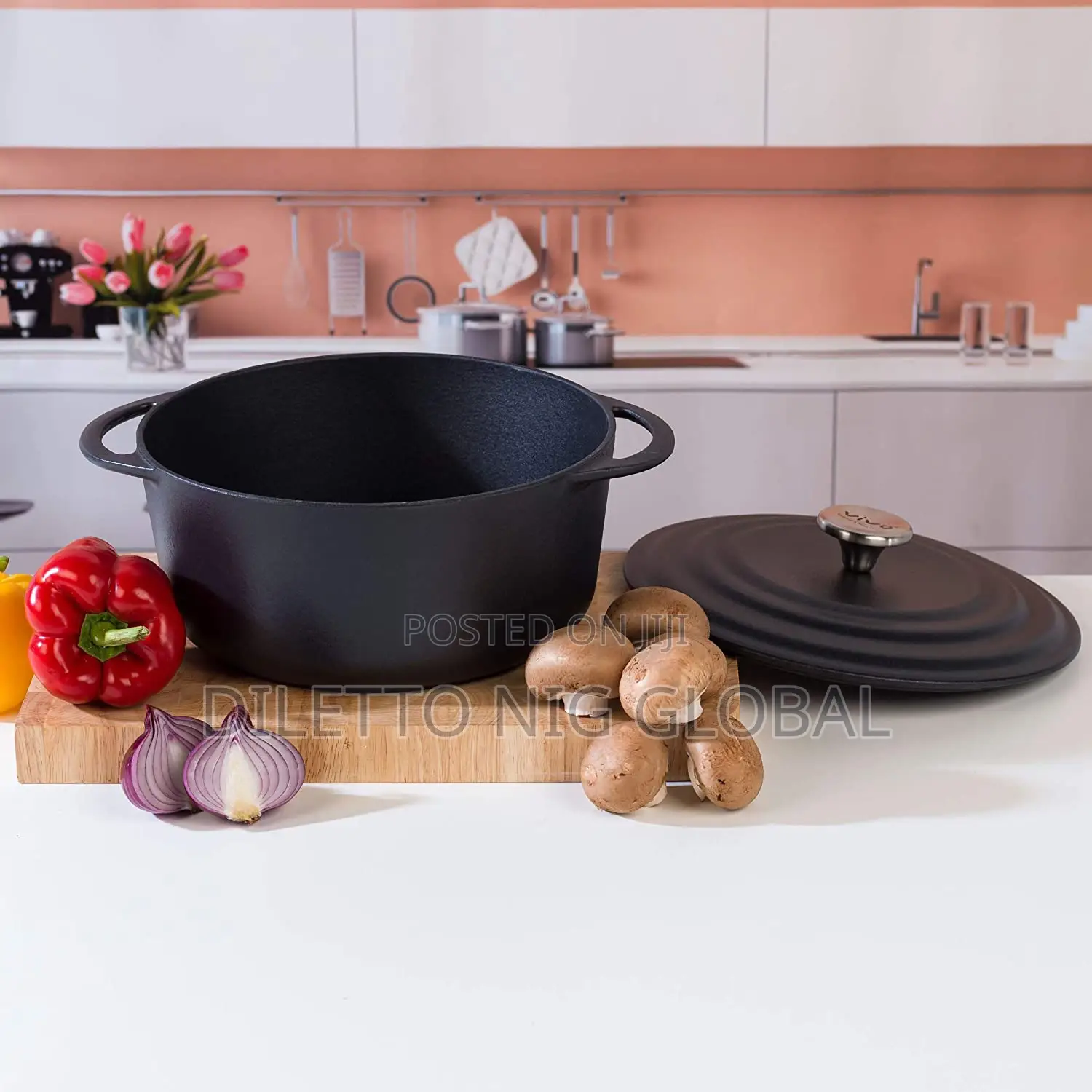 Vivo Legacy 4.2l/24cm Cast Iron Casserole Oven Pot