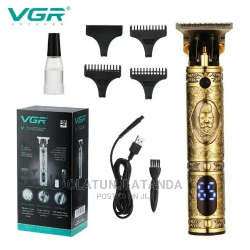 Digital Cordless Hair Trimmer-Gold