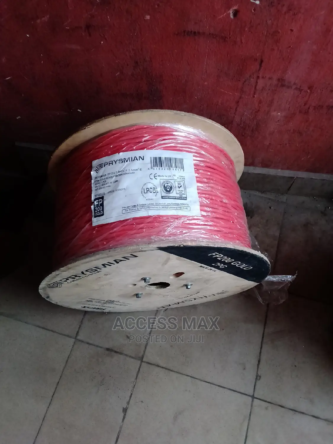 Prysmian .2.5mm 2 Core Fire Alarm Cable by 500 Meets Length