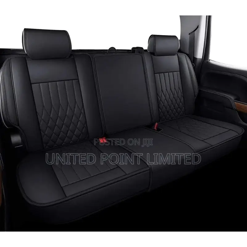 Leather Car Seat Covers Front + Leather Steering Wheel Cover