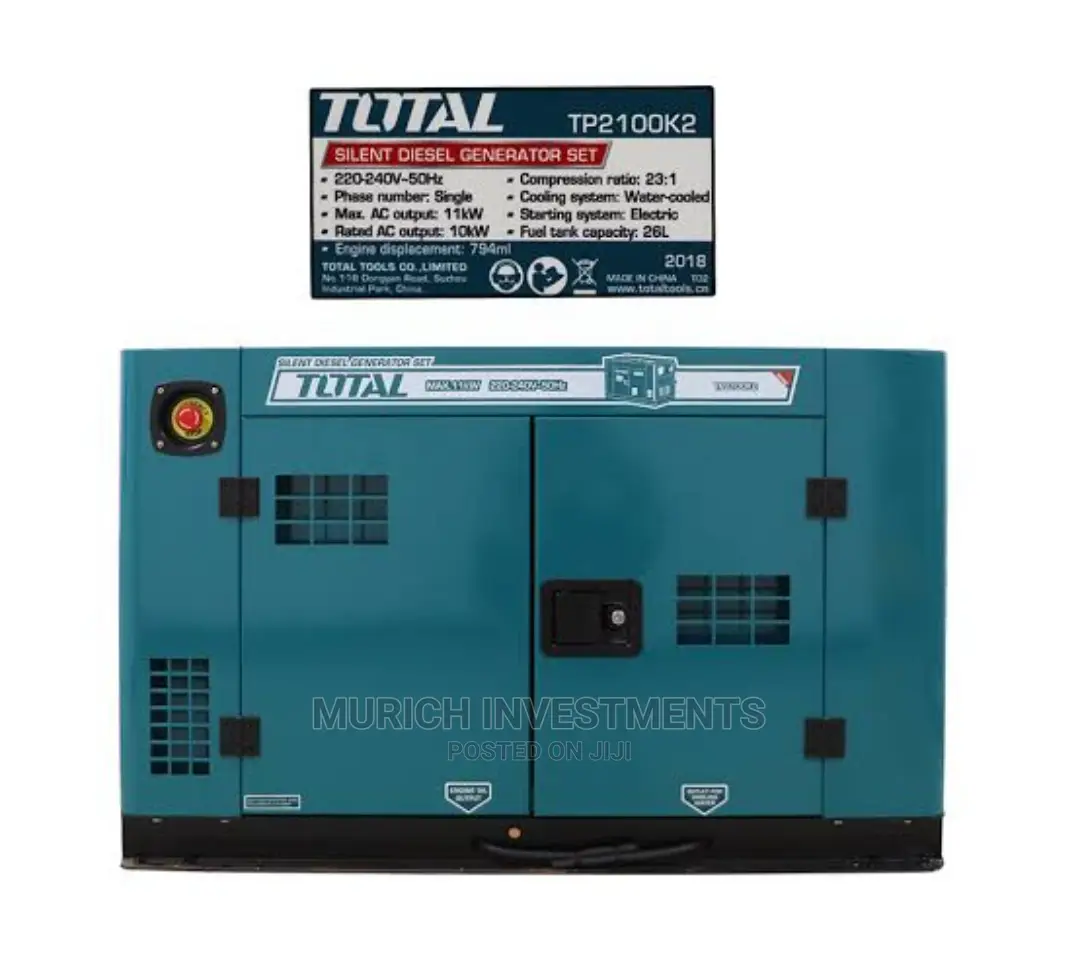 TOTAL SUPER Silent Diesel Generator 12.5kva 11KW