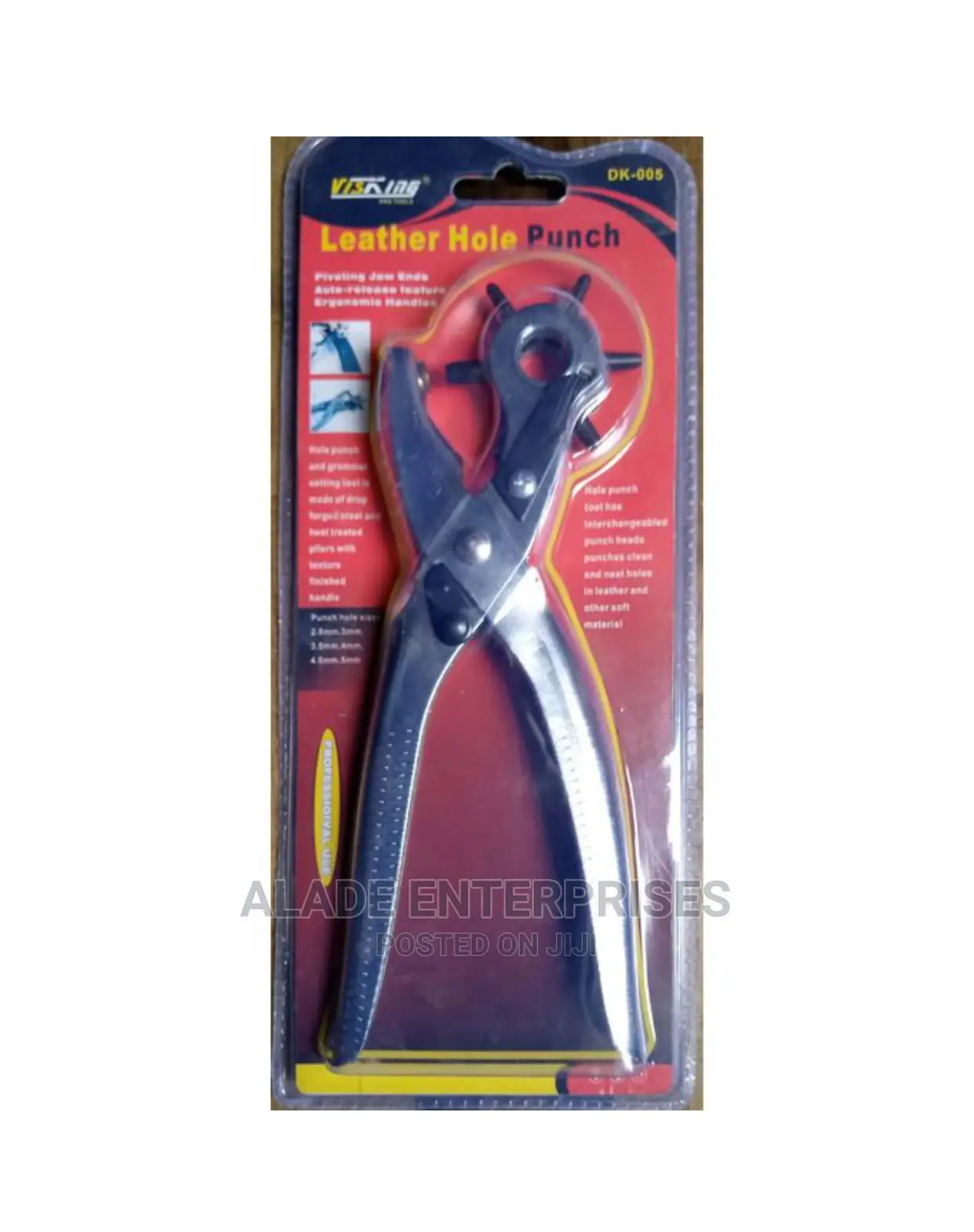 Single Handheld Leather Hole Belt Hole Punch