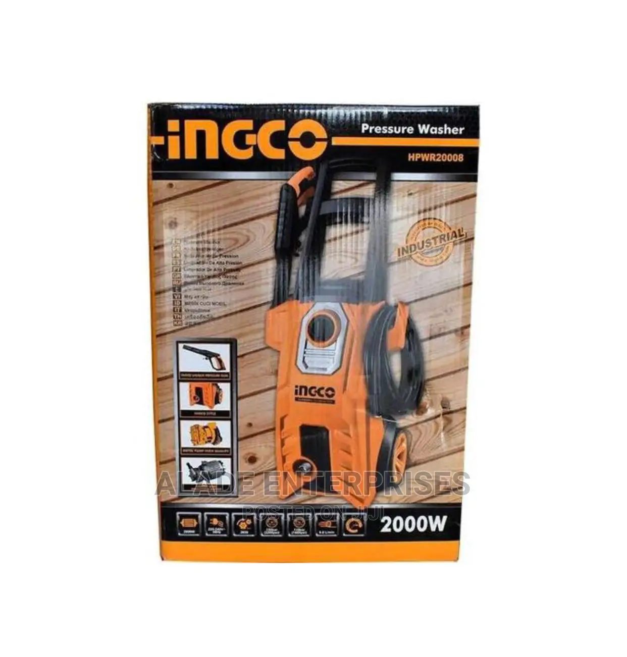 High Pressure Washer 2000W 150bar With Auto Stop Engine