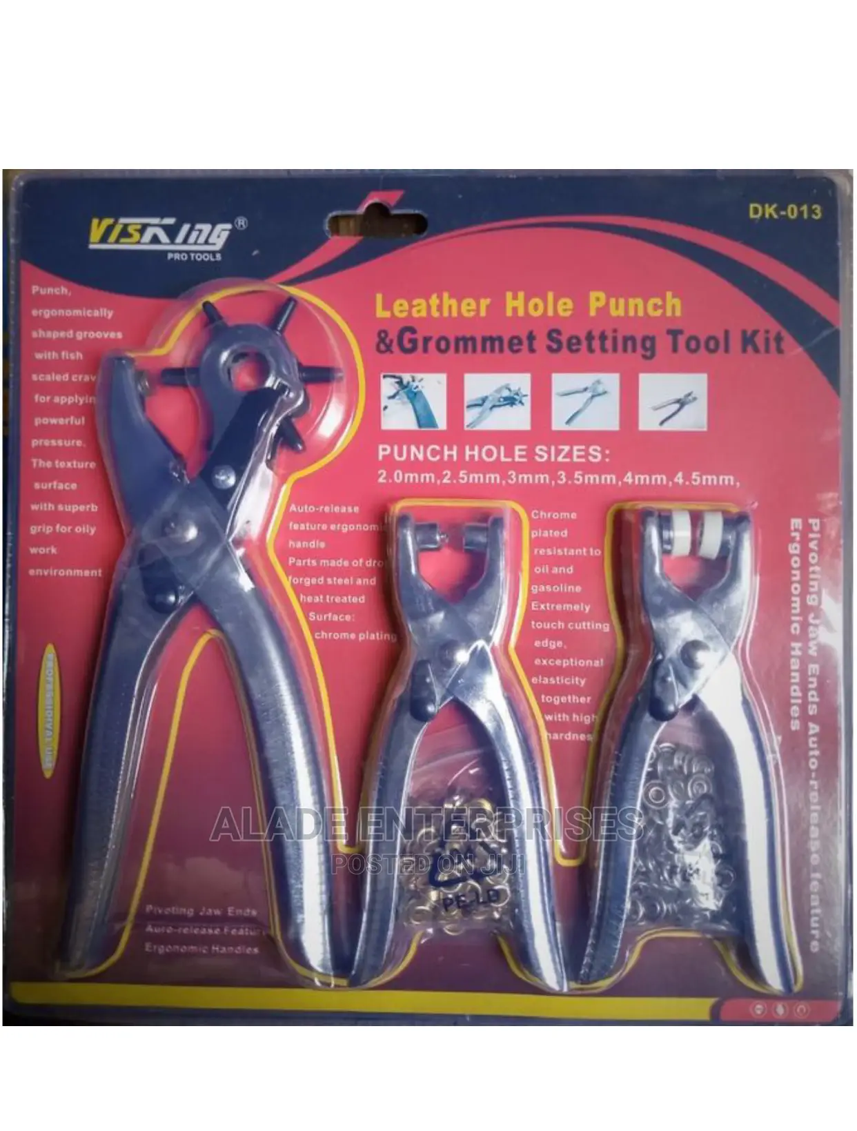 3 In1 Leather Belt Hole Punch,Heavy Duty Punches