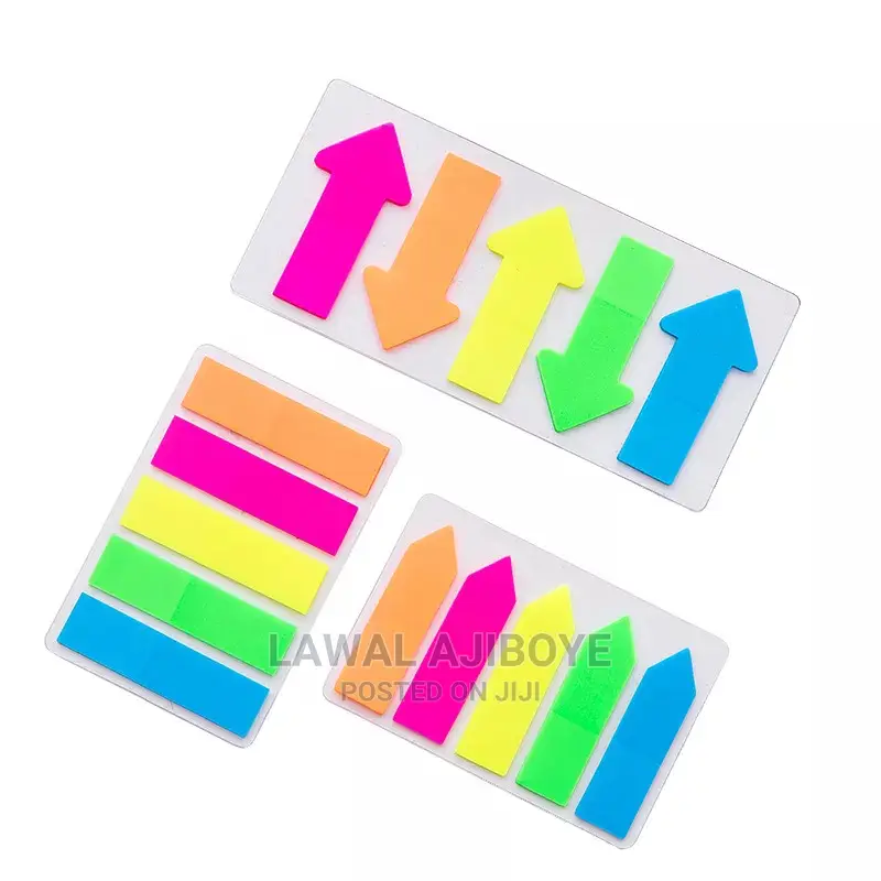 Colorful 20 Sheets 5 Colors Creative Arrow Index Tabs Flags