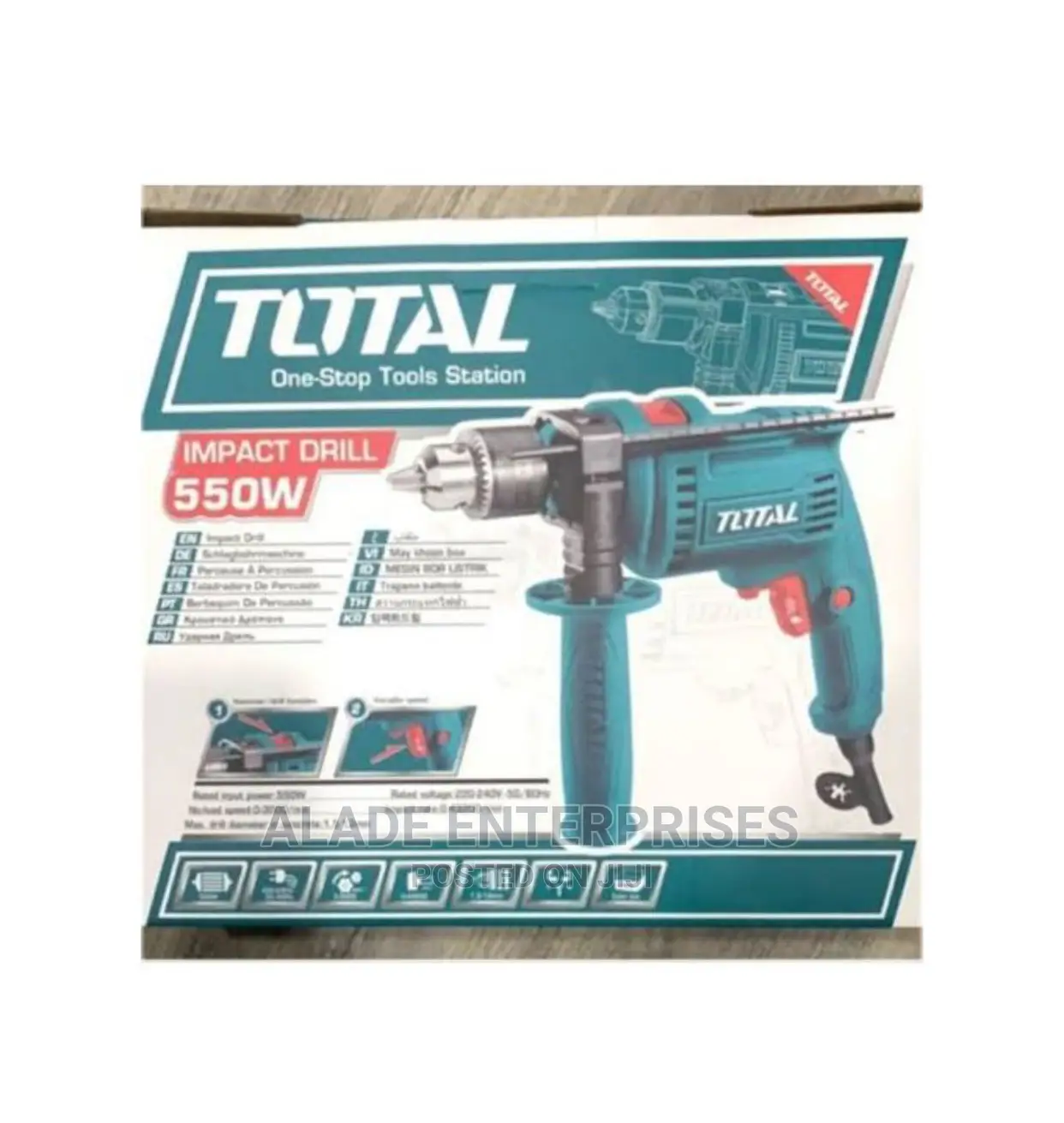 Total 13mm Impact Drilling Machine 550w